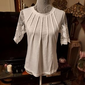 Fashion Ladies White Top-PM
